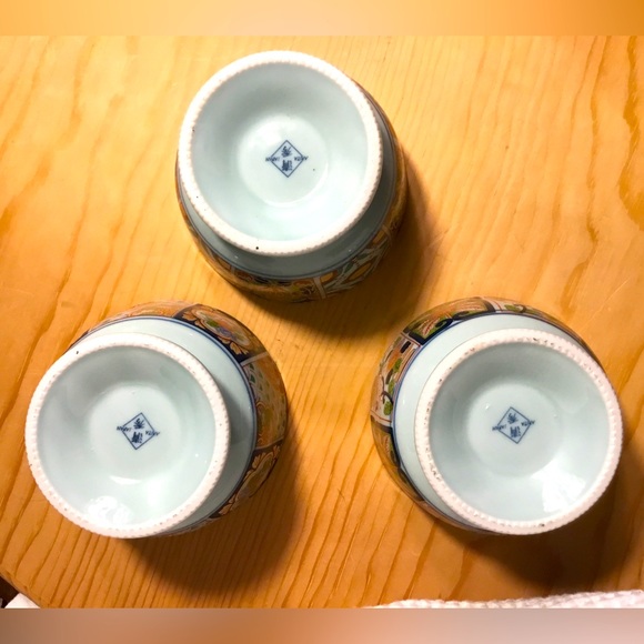 Arita Pottery Kiyohide~3 Gold Saiko Imari Picture Change Japanese Tableware - Picture 5 of 9